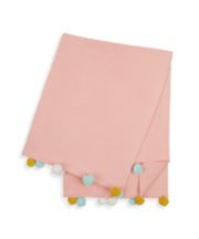 Mothercare Pink Pom Pom Knitted Shawl