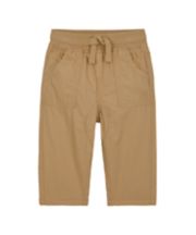 Mothercare Stone Jersey-Lined Roll-Up Trousers