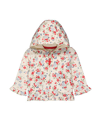 Mothercare Floral Frill Hoody