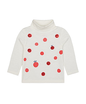 Mothercare Apple Roll Neck Top