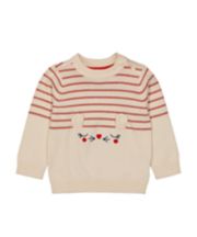 Mothercare Cream Mouse Jumper
