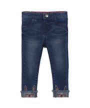 Mothercare bunny turn-up jeans