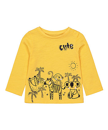 Mothercare Yellow Jungle T-Shirt