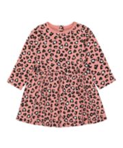 Mothercare Pink Leopard-Print Jersey Dress
