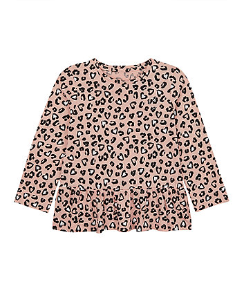 Mothercare Leopard Print Dropwaist T-Shirt