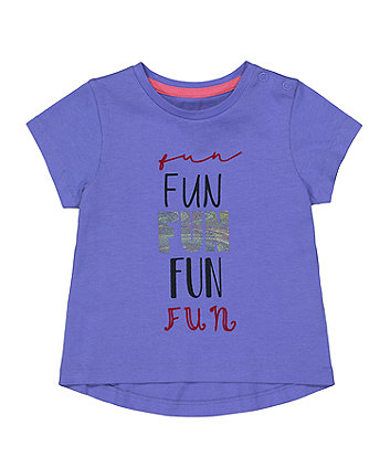 Mothercare Purple Fun T-Shirt