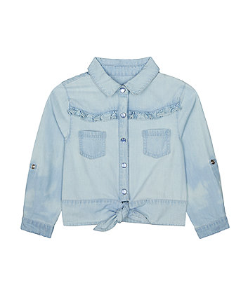 Mothercare Chambray Tie-Front Shirt