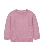 Mothercare Purple Chenille Knitted Jumper