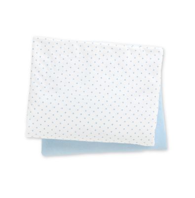 Mothercare Fitted Jersey Cot Sheets - Blue & Print 2pk