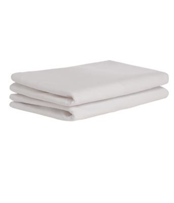 Mothercare Plain White Fitted Cot Bed Sheets - 2pk