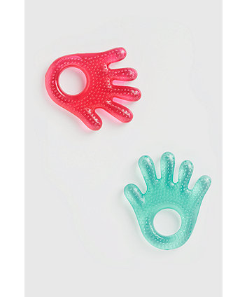 Mothercare Water Filled Hand Teether- 2 Pack