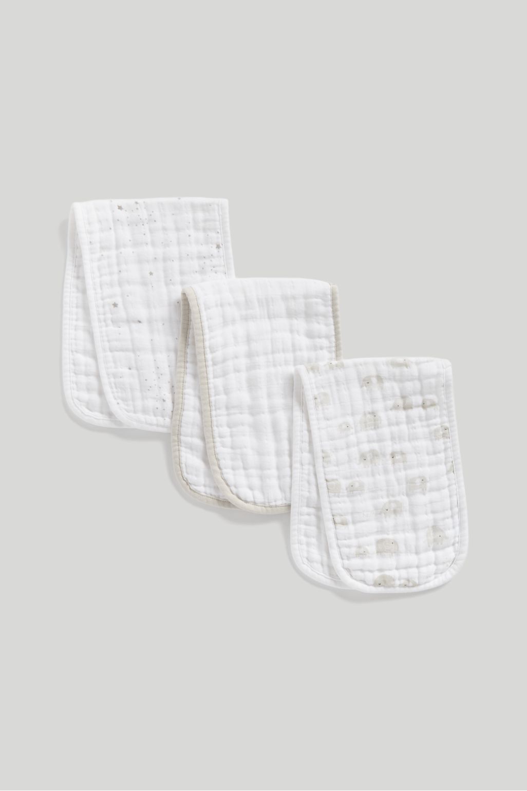 mothercare elephant bavete - set 3 buc