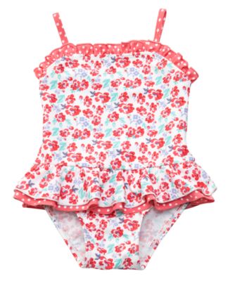 Mothercare Floral Swimsuit - swimwear - Mothercare