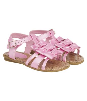 Mothercare Metallic Bow Sandals - sandals - Mothercare