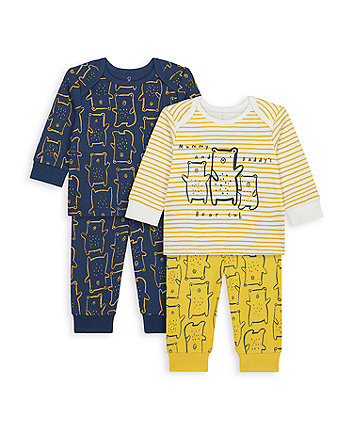 Mothercare Mummy And Daddy Bear Pyjamas - 2 Pack