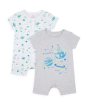 Mothercare My World Rompers - 2 Pack