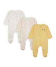 Mothercare Mummy And Daddy Bee Sleepsuits - 3 Pack