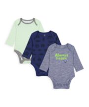 Mothercare Always Happy Bodysuits - 3 Pack