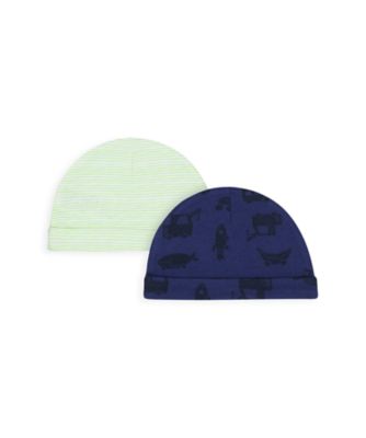 Mothercare NB Boys Car IL Hats - 2 Pack