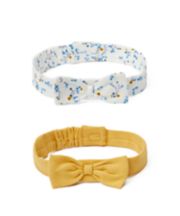 Mothercare Floral Bow Headbands - 2 Pack