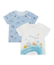 Mothercare Dino And Friends T-Shirts - 2 Pack