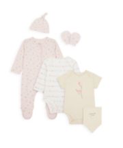 Mothercare Girl 6-Pieces Set Printed - Pink