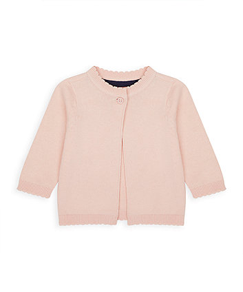 Mothercare Heritage Pink Knitted Cardigan