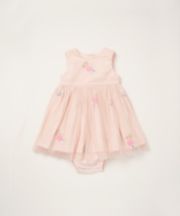 Mothercare Pink Floral Woven Dress And Knickers Set