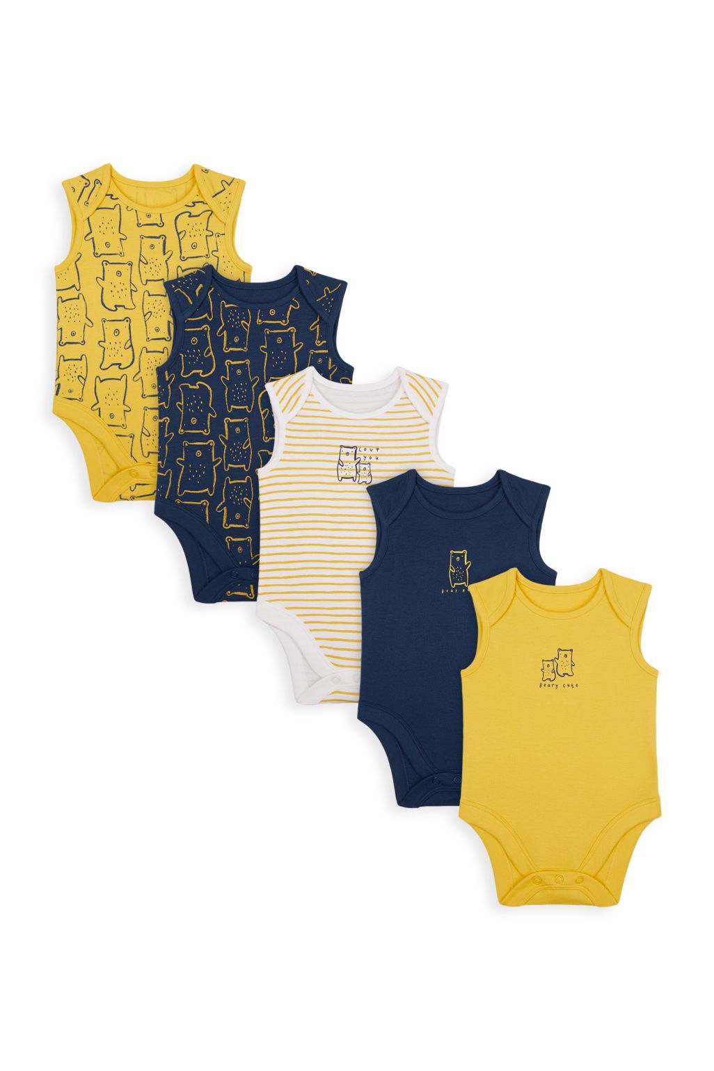 mummy and daddy bear bodysuits - 5 pack