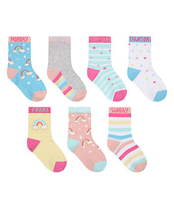 Mothercare Days Of The Week Socks - 7 Pack