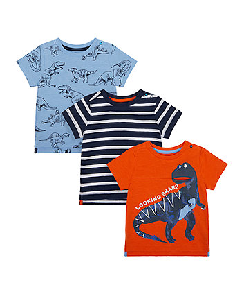 Mothercare Dino T-Shirts - 3 Pack