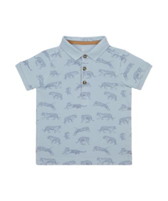 Mothercare Travel Blog Blue Aop Animal Polo T-Shirt