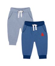 Mothercare Striped Yacht Joggers - 2 Pack