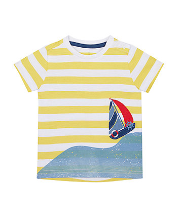 Mothercare Striped Yacht T-Shirt