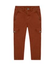 Mothercare Brown Slim Cargo Trousers