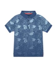Mothercare Navy Palm Polo Shirt