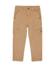 Mothercare Beige Slim Cargo Trousers