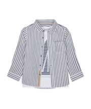 Mothercare Striped Shirt And T-Shirt Set