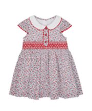 Mothercare Floral Dress With Smocking