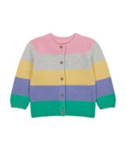 Mothercare Multicoloured Stripe Knitted Cardigan