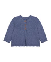Mothercare Blue Knitted Cardigan