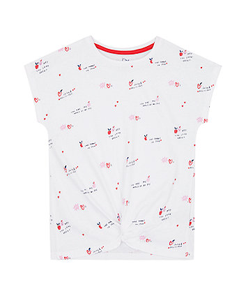 Mothercare You Look Great Knot-Front T-Shirt