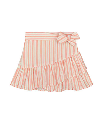 Mothercare Striped Bow Frilled Skirt