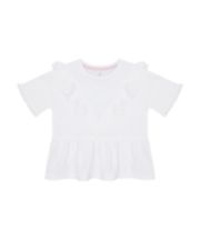 Mothercare White Frill T-Shirt