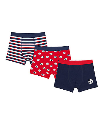 Mothercare Football Trunk Briefs - 3 Pack