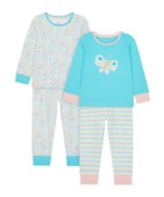 Mothercare Butterfly Pyjamas - 2 Pack