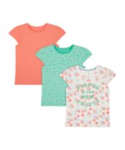 Mothercare Strong Is The New Pretty T-Shirts - 3 Pack