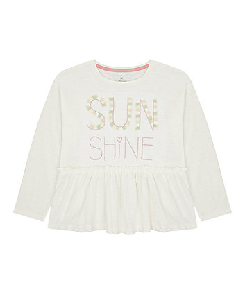 Mothercare Sunshine Peplum T-Shirt