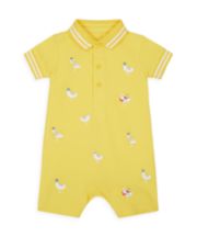 Mothercare Yellow Seagull Polo Romper