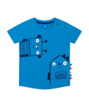 Mothercare Blue Mr Robot T-Shirt